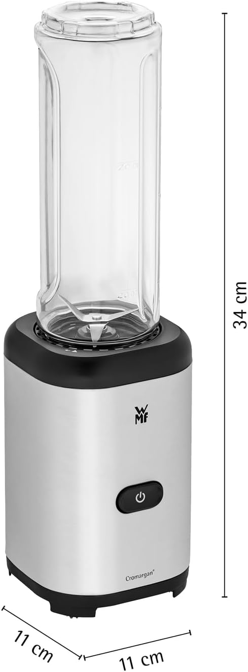 WMF Mix & Go Mini Smoothie Maker – kompakter Standmixer WMF Kult X Mix & Go Mini Smoothie Maker mit 0,6 L Tritan-Flasche