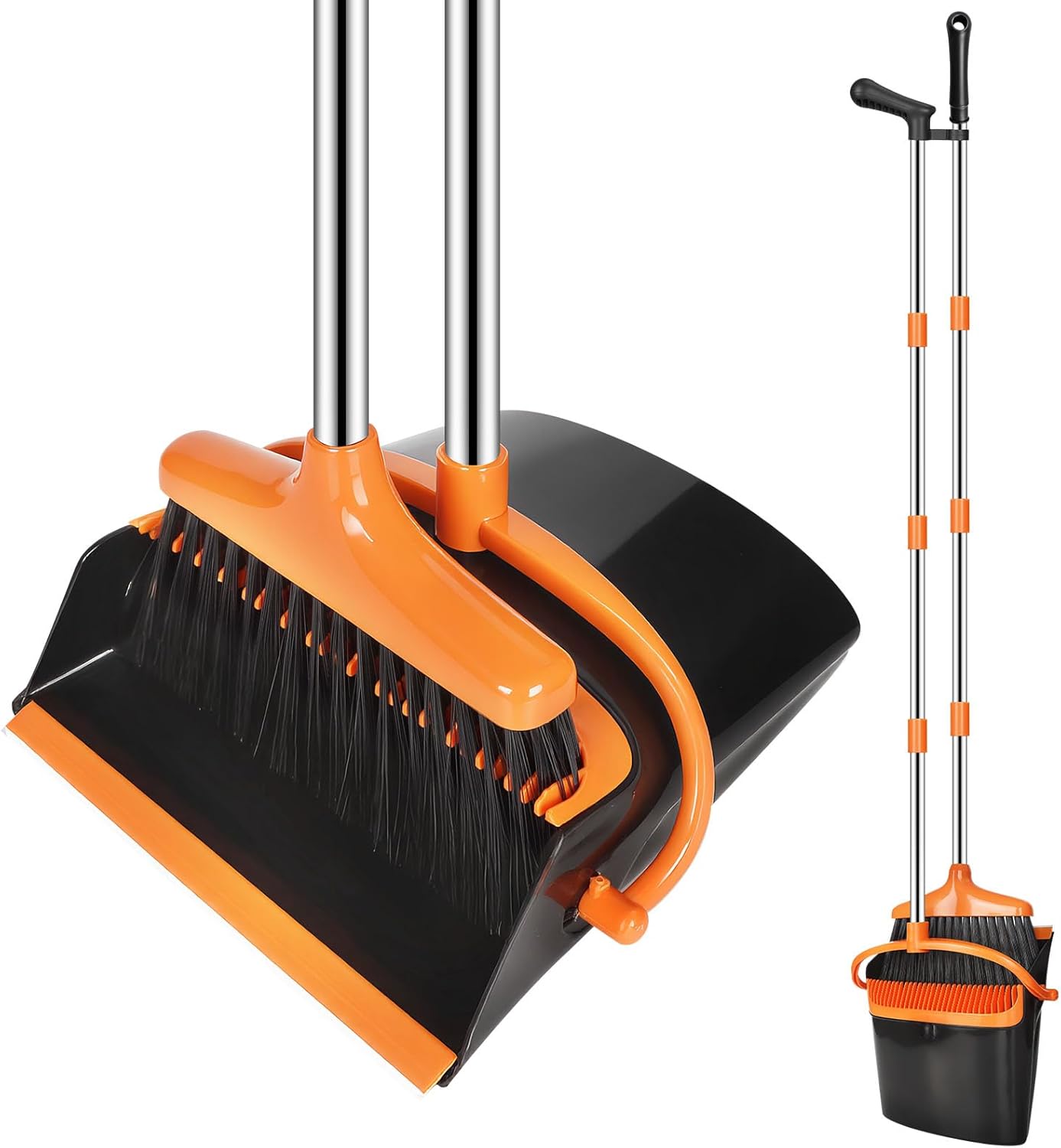 KIMIGO Kehrschaufel & Besen Set mit ausziehbarem Stiel – 2-teilige Kehrgarnitur für Küche, Bad & Bodenreinigung KIMIGO Kehrschaufel und Besen-Set mit ausziehbarem Stiel – flexibles Kehrset für Haushalt, Küche und Bodenreinigung