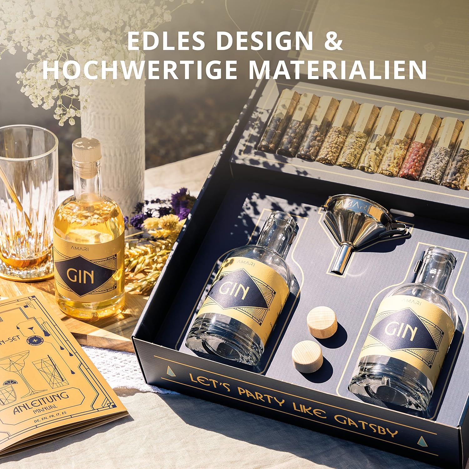 amari ® diy gin set zum selber machen, geschenkset inkl. botanicals perfekt für zu hause oder als geschenk, gin tasting geschenkbox geschenkideen do it yourself, ginbaukasten amari ® diy gin set zum selber machen, geschenkset inkl. botanicals perfekt für zu hause oder als geschenk, gin tasting geschenkbox geschenkideen do it yourself, ginbaukasten